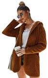 Women's Fauxs Fur Hooded Teddy Coat Long Sleeve Jacket Outwear