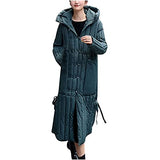 Womens Puffer Jackets Ankle Length Thicken Winter Coats Folds Stripe Overcoat Warm Padded Loose Down Coat Beige
