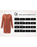 Women's Leopard Print Open Front Cardigan Shirt with Pockets Long Sleeve Lightweight Coat(Leopard01,M)