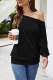 Long Sleeve Tops for Women,Sexy Off Shoulder Tops Oversized Pullover Sweater Casual Fall Shirts Tunic Blouse