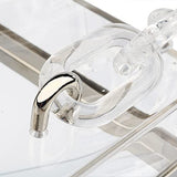 Women Acrylic Transparent Gold star Evening Bags Purses Clutch Vintage Banquet Handbag (Pink) Medium