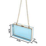 Women Acrylic Transparent Gold star Evening Bags Purses Clutch Vintage Banquet Handbag (Pink) Medium