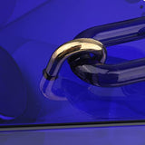 Women Acrylic Transparent Gold star Evening Bags Purses Clutch Vintage Banquet Handbag (Pink) Medium