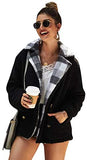 Women's Fauxs Fur Hooded Teddy Coat Long Sleeve Jacket Outwear