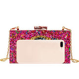 Clutch Purses for Women-Evil Eye Acrylic Clutch Glitter Purse Evening Bag Chain Shoulder Crossbody Handbags