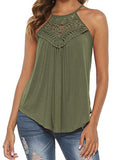 Summer Tops for Women Halter Strappy Tank Tops Casual Sleeveless Workout Shirts Blouses Grey