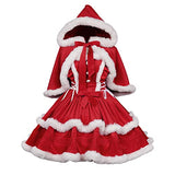 Christmas Dresses for Women Solid Color Fashion Warm Halter Dress Suit with Cloak (S, Dress) …