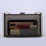 Women Acrylic Transparent Gold star Evening Bags Purses Clutch Vintage Banquet Handbag (Pink) Medium