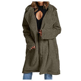 Womens Casual Berber Fleece Quilted Jackets Boyfriend Oversized Long Sleeve Fall Shirts Casual Jacket Coats Button Down