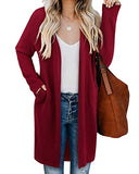 Women's Leopard Print Open Front Cardigan Shirt with Pockets Long Sleeve Lightweight Coat(Leopard01,M)