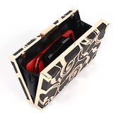 Women Lattice Pattern Metal Handbag Chain Geometric Evening Clutch Purse, Gold