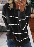 BTFBM Women Sweatshirts Tie Dye Print Striped Color Block Long Sleeve Comfy Loose Soft Casual T Shirts Pullover (S-2XL) (Aztec Print Grey, Small)