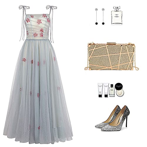 Women Lattice Pattern Metal Handbag Chain Geometric Evening Clutch Purse, Gold