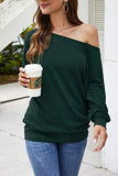 Long Sleeve Tops for Women,Sexy Off Shoulder Tops Oversized Pullover Sweater Casual Fall Shirts Tunic Blouse
