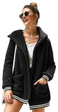Women's Fauxs Fur Hooded Teddy Coat Long Sleeve Jacket Outwear