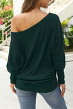 Long Sleeve Tops for Women,Sexy Off Shoulder Tops Oversized Pullover Sweater Casual Fall Shirts Tunic Blouse