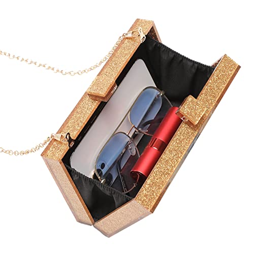 Clutch Purses for Women-Evil Eye Acrylic Clutch Glitter Purse Evening Bag Chain Shoulder Crossbody Handbags
