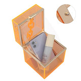 Women Acrylic Transparent Gold star Evening Bags Purses Clutch Vintage Banquet Handbag (Pink) Medium