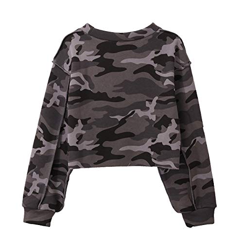Women Pullover Cropped Hoodies Long Sleeves Sweatshirts Casual Crop Tops for Fall Winter ( Apricot)