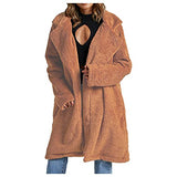 Womens Casual Berber Fleece Quilted Jackets Boyfriend Oversized Long Sleeve Fall Shirts Casual Jacket Coats Button Down