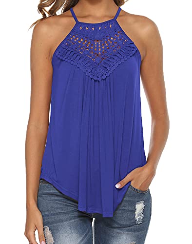 Summer Tops for Women Halter Strappy Tank Tops Casual Sleeveless Workout Shirts Blouses Grey
