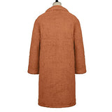 Womens Casual Berber Fleece Quilted Jackets Boyfriend Oversized Long Sleeve Fall Shirts Casual Jacket Coats Button Down