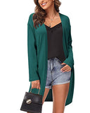 Women's Leopard Print Open Front Cardigan Shirt with Pockets Long Sleeve Lightweight Coat(Leopard01,M)