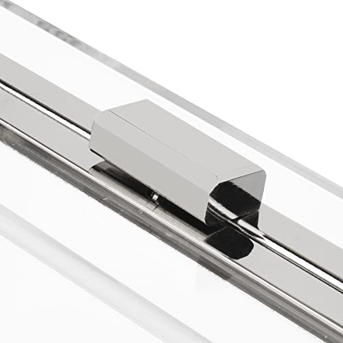 Women Acrylic Transparent Gold star Evening Bags Purses Clutch Vintage Banquet Handbag (Pink) Medium