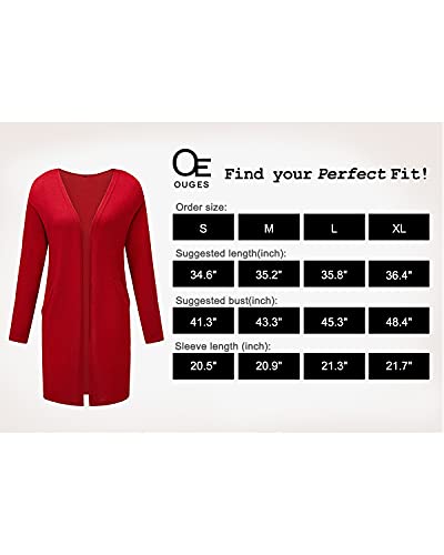 Women's Leopard Print Open Front Cardigan Shirt with Pockets Long Sleeve Lightweight Coat(Leopard01,M)