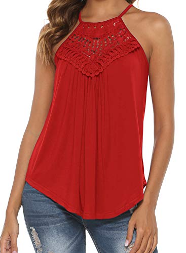 Summer Tops for Women Halter Strappy Tank Tops Casual Sleeveless Workout Shirts Blouses Grey