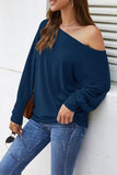 Long Sleeve Tops for Women,Sexy Off Shoulder Tops Oversized Pullover Sweater Casual Fall Shirts Tunic Blouse