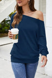 Long Sleeve Tops for Women,Sexy Off Shoulder Tops Oversized Pullover Sweater Casual Fall Shirts Tunic Blouse