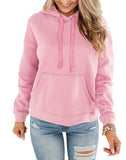 Womens Casual Hoodies Crew Neck Long Sleeve Sweatshirts With Pocket Lightweight Pullover Tops-Gradient