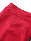 Bellivera Women Faux Suede Leather Pencil Skirt, Spring Fall Casual Midi Skirts Spring and Summer Hip Wrapped Back Split FF21 Camel L