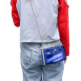 Women Acrylic Transparent Gold star Evening Bags Purses Clutch Vintage Banquet Handbag (Pink) Medium