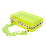 Women Acrylic Transparent Gold star Evening Bags Purses Clutch Vintage Banquet Handbag (Pink) Medium