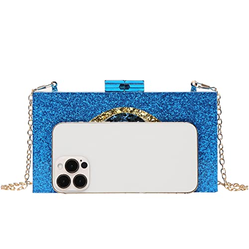 Clutch Purses for Women-Evil Eye Acrylic Clutch Glitter Purse Evening Bag Chain Shoulder Crossbody Handbags