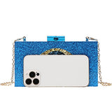 Clutch Purses for Women-Evil Eye Acrylic Clutch Glitter Purse Evening Bag Chain Shoulder Crossbody Handbags