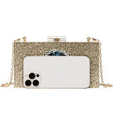 Clutch Purses for Women-Evil Eye Acrylic Clutch Glitter Purse Evening Bag Chain Shoulder Crossbody Handbags