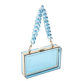 Women Acrylic Transparent Gold star Evening Bags Purses Clutch Vintage Banquet Handbag (Pink) Medium