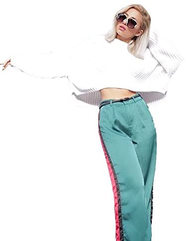 Women's Mock Neck Drop Shoulder Oversized Batwing Sleeve Crop Top Sweater