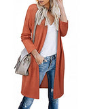 Women's Leopard Print Open Front Cardigan Shirt with Pockets Long Sleeve Lightweight Coat(Leopard01,M)