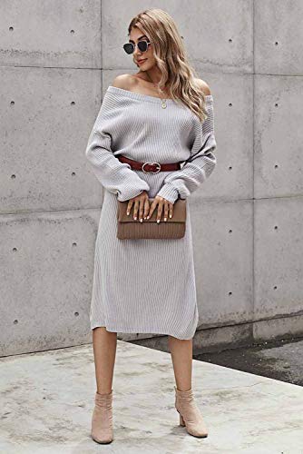 loose sweater dress Women's Casual Midi Long Sleeve Backless Ribbed Kn – Divahotcouture 75 cm Size L Elegant Lace Bodycon Mermaid 2026 Aug Size:45 (5'0