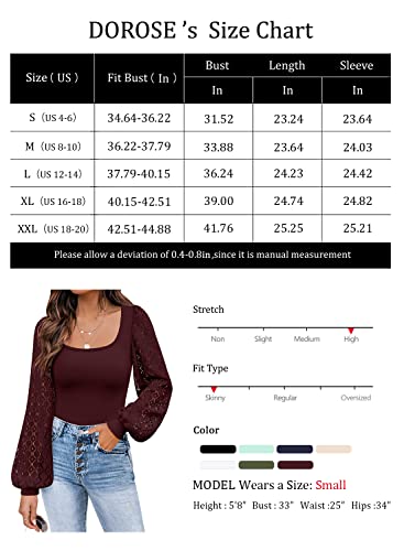 Women's Puff Sleeve Tops Mesh Sexy Casual Tee Shirts Blouses