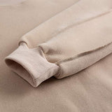 Women Pullover Cropped Hoodies Long Sleeves Sweatshirts Casual Crop Tops for Fall Winter ( Apricot)