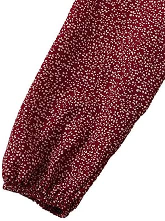 Women's Sexy Frill Ditsy Floral Print Crop Top Square Neck Long Sleeve Shirred Blouse Tops