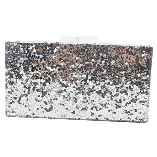 Clutch Purses for Women-Evil Eye Acrylic Clutch Glitter Purse Evening Bag Chain Shoulder Crossbody Handbags