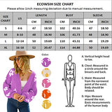 Women's Cardigan Sweaters - Floral Knit Open Front Crop Cardigans Long Sleeve Sweater Outwear Tops Orange L