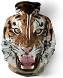 NEWCOSPLAY Unisex Realistic 3D Digital Print Pullover Hoodie Hooded Sweatshirt Astronaut
