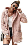 Women's Fauxs Fur Hooded Teddy Coat Long Sleeve Jacket Outwear